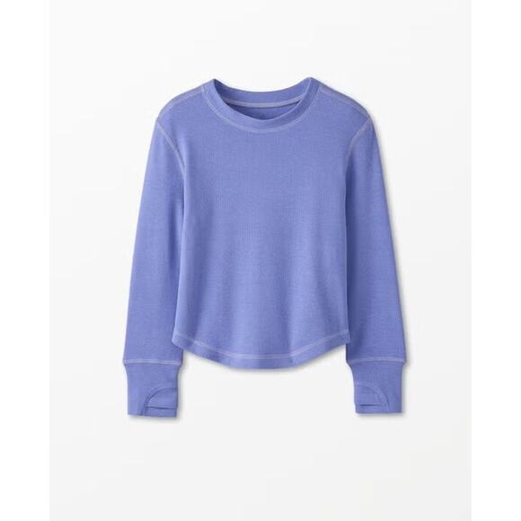 $32 Hanna Andersson Long Sleeve Active Rib Tee - Size 4 - Purple - Picture 1 of 7